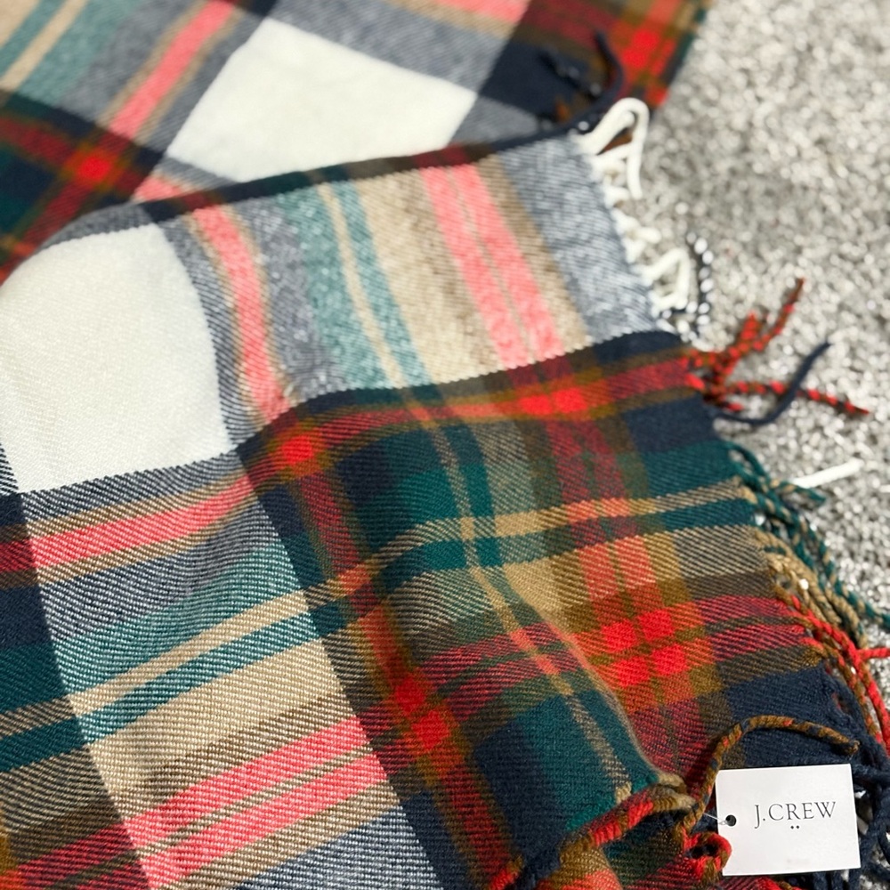 J. Crew Multicolor Plaid Scarf - Picture 4 of 13